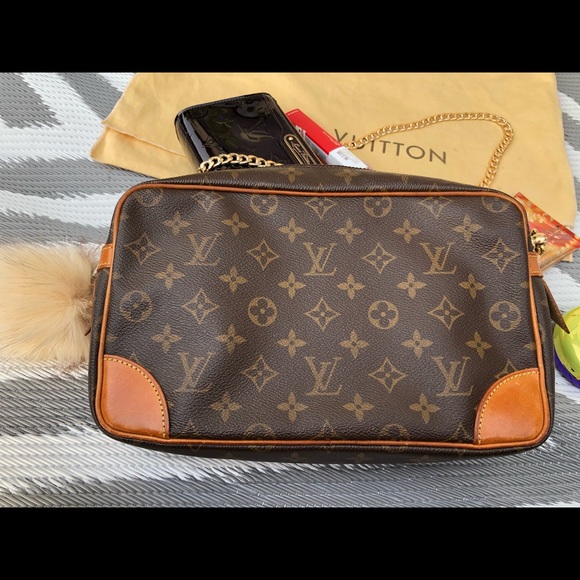 Authentic Louis Vuitton Clutch Bag Compiegne 28 LV - Picture 7 of 8